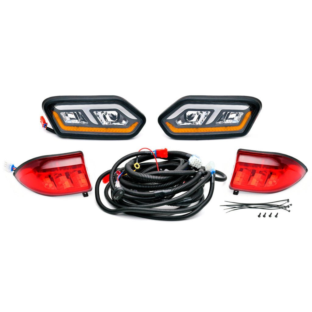 KIT DE LUCES DELANTERAS Y TRASERAS LED CLUB CAR TEMPO 2018 +